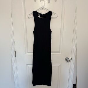 Black contour dress